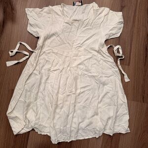 Oh baby vintage white tie back dress